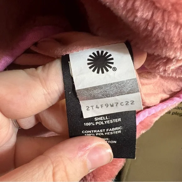 UGG Women’s Marlene Sherpa Full Zip Jacket Pink/Mauve L - Picture 5 of 5